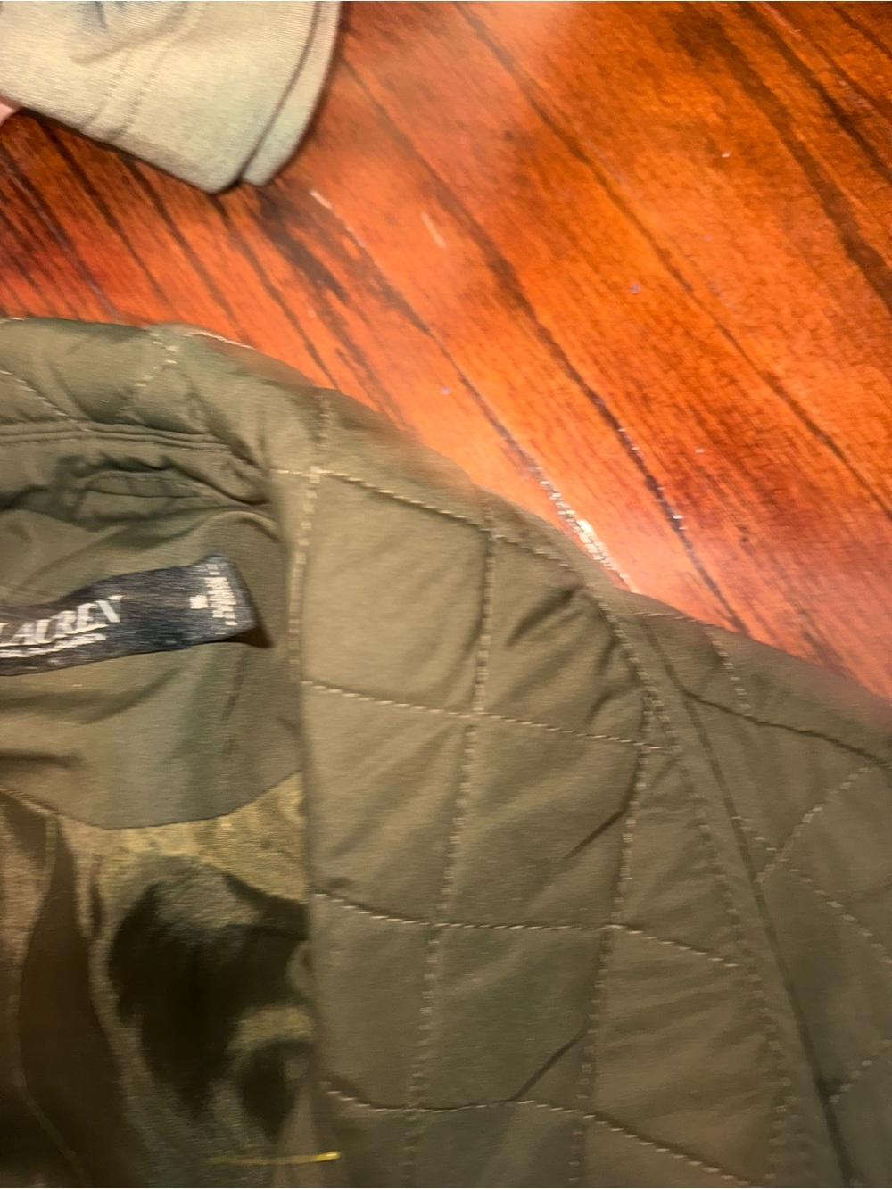 Ralph Lauren Quilted Snap-Front Utility Jacket in Olive Green Sz M - Picture 4 of 5